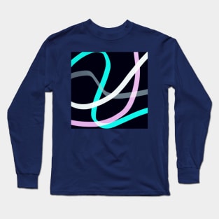 Dark Coincidences Abstract Pattern Long Sleeve T-Shirt